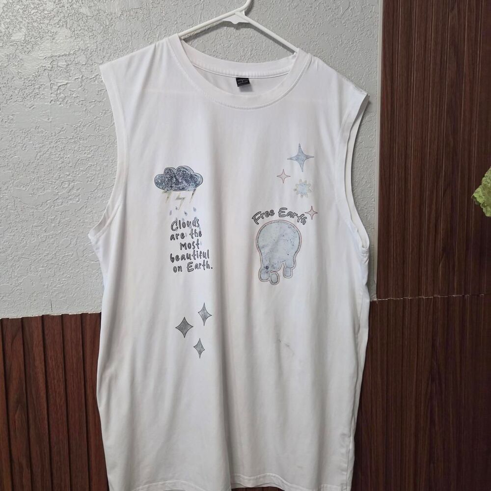 Notinlist Men's White Vest